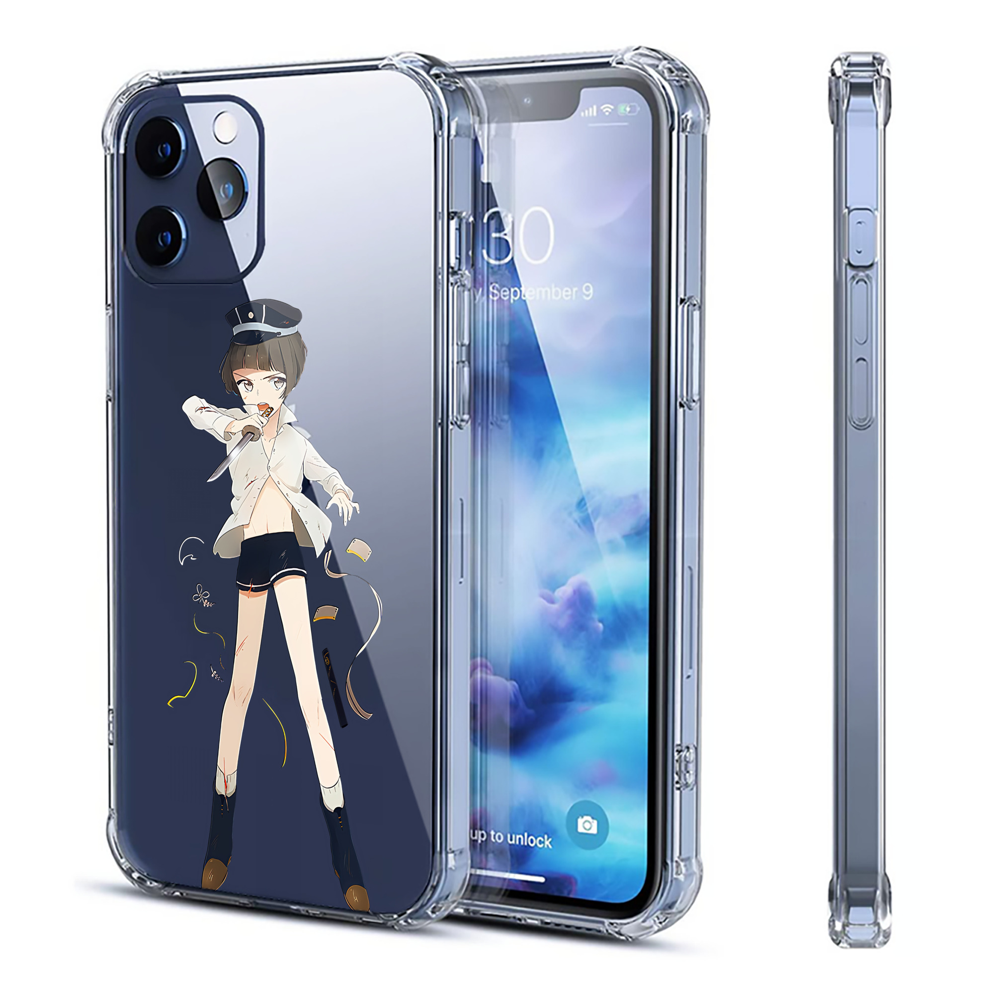 （画像用） 刀剣乱舞 Touken Ranbu 【iPhone 12シリーズ対応】透明スマホケース（クリアソフトケース）